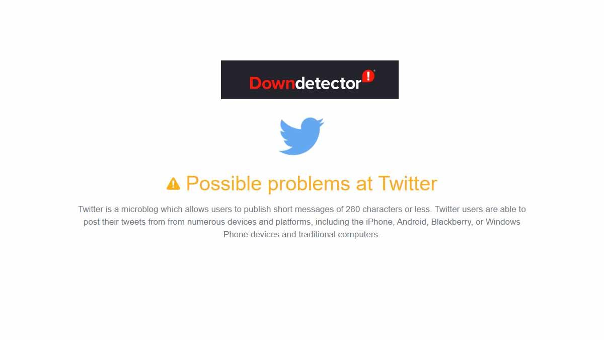After Google now Twitter is down for some users