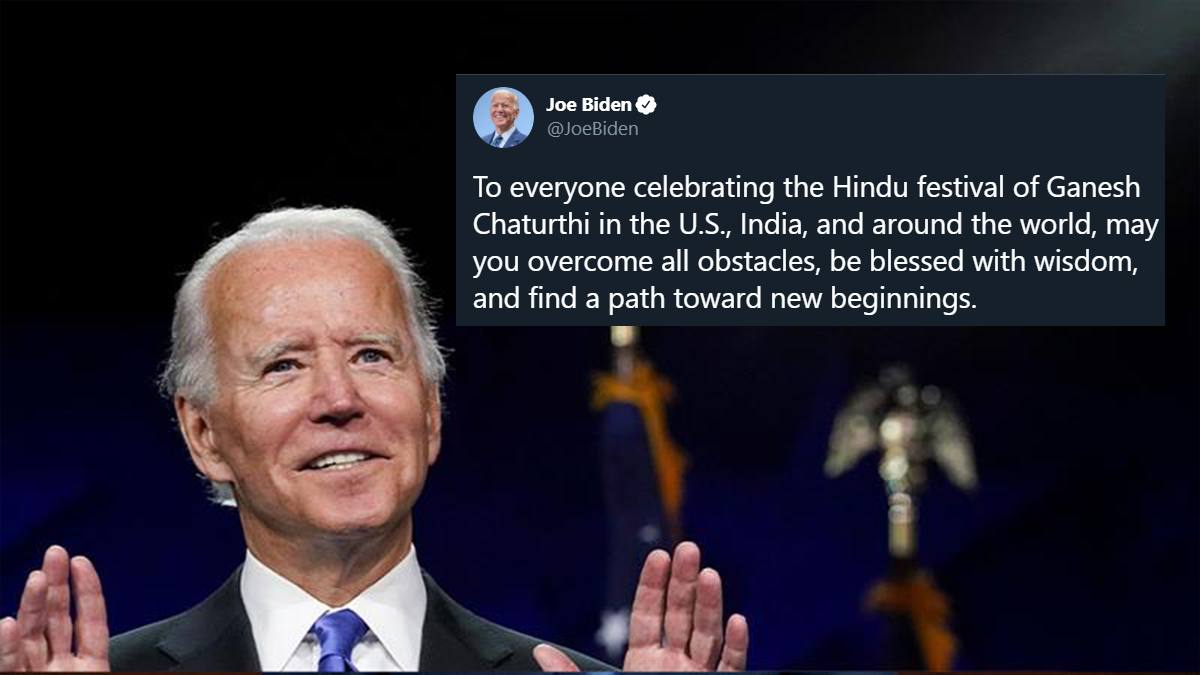 US Presidential Candidate Joe Biden wishing Happy Ganesh Chaturthi is winning hearts of Indians