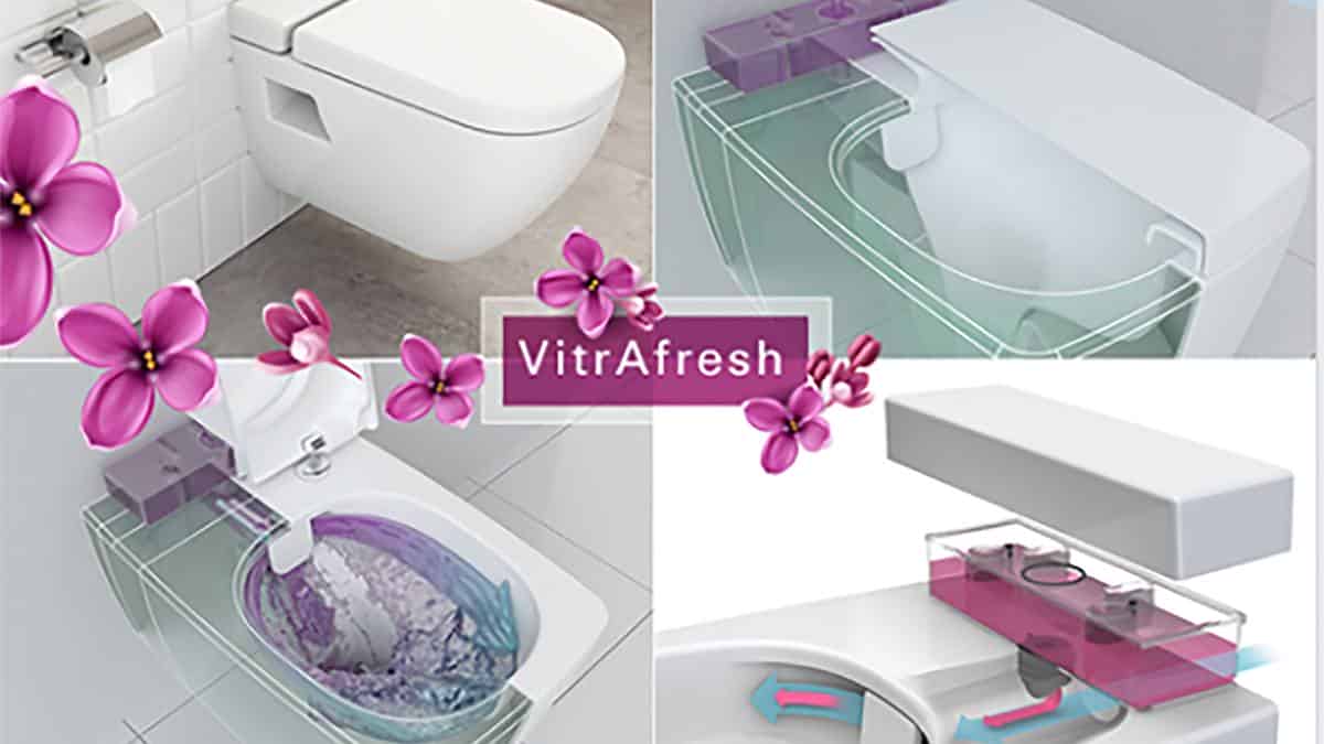 Household chores often become tiring and a clean toilet although most important on the ‘to do’ list is often looked at last. A solution for this is the VitrA Fresh, experience a new level of freshness and make your life easier! It leaves you with more time to enjoy life rather than clean. We all understand the importance of maintaining a toilet, hygiene is of utmost importance and a necessity for you and the family‘s health. Keeping a toilet clean is not only better for your health but also more pleasant for your visitors. However, a toilet can be absolutely challenging to get to a sparkling level, but VitrA Fresh toilet provides superior hygiene and sanitation with every flush. Keeping toilets clean is very important. If the toilets are not clean, it becomes a breeding ground for harmful germs. These germs spread diseases and can come inside the house and cause viruses. Further, the foul smell for the toilets is suffocating. It isn't great for health either. Cleaning is very effective in killing viruses, which can survive on hard surfaces, VitrA Fresh helps make cleaning much easier. VitrA Fresh WC pan features an integral tank that dispenses detergent with every flush, helping to clean the pan thoroughly and protect against the build-up of bacteria and germs. VitrA Fresh prevents the need to add cleaning agents to the cistern, which can corrode the flushing mechanism. VitrA Fresh is one of the many features that ensure lasting hygiene for the VitrA wall-hung WC as it circulates cleaning fluid around the bowl with each flush, cleaning, and preventing limescale and odours. A fully-charged VitrA Fresh dispenser is good for 800 flushes. The liquid cleaner tank on top of the WC pan adds liquid detergent to the flushing water, every flush maximizing hygiene and freshening the air. VitrA Fresh is now available in Metropole, D-Light and Nest in WC’s. Metropole is designed by the award-winning design group NOA from Germany. Nest series which is designed by the Pentagon Design and D-Light by VitrA design team. The VitrA Fresh liquid detergent dispenser adds a pre-measured amount to the flushing water each time. It cleans and freshens after each use. As the VitrA Fresh dispenser is independent of the cistern, there is no risk to the internal parts of the cistern. This also makes cleaning much quicker. VitrA Fresh ensures a pleasant odour in the bathroom together with maximum hygiene and sanitation. Avoid the odour of a toilet left unclean with the new VitrA Fresh. Keeping your toilet germ-free as possible is key to keeping you and your family healthy.