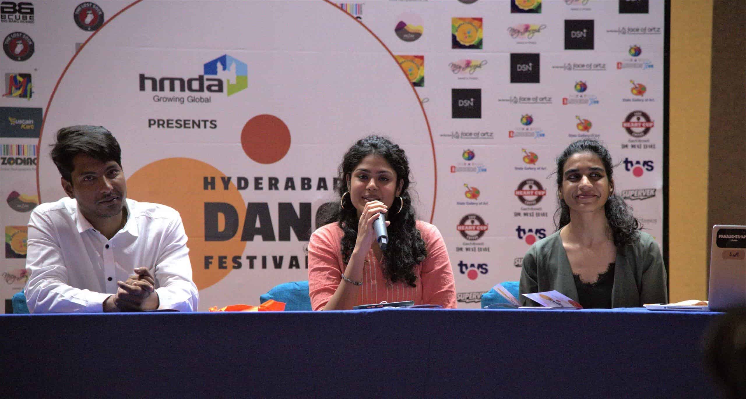 The city is soon to witness a first-of-its-kind celebration of the art without any boundaries, Hyderabad Dance Festival. The announcement was made on Thursday morning by the happening Telugu actress – Faria Abdullah - of Jaathiratnalu fame at State Gallery of Art. A Hyderabad-held dance festival, a first-of-its-kind celebration of the art, without any boundaries of inclusivity, participation and genre, the Hyderabad Dance Festival is a 9-day intensive festival, charted from 3rd through 11th April 2021. Participants across the country are invited to choose from two unique workshops. One could look forward to a unique and unforeseen 7-day dance camp facilitated together by Ryan Martyr, a freestyle contemporary dancer and Mohit Shridhar, an upcoming and much respected Kathak icon. Also including a rap workshop, this camp runs from 3rd April through 9th April 2021 at The State Art Gallery, who are the venue partners with the festival for both their camps and for showcases and panel discussions. The second camp at HDF this year is an exclusive two-day open-to-all Kathak camp being conducted under the personal guidance of Shri Rajendra Ji Gangani, who is not only the scion of the Jaipur Gharana of Kathak but is also a revered Kathak guru. He was awarded the Sangeet Natak Akademi Award in 2003, the highest performing arts award in India. This camp is on 10th and 11th April 2021 the State Art Gallery. The festival will also be marked by two vital and distinct panel discussions that are aimed to address the narrative behind the faculty and significance of dance. HDF's Board of Directors will be the bench for the first panel discussion, a board that includes Mr B P Acharya IAS, Padmashri Ananda Shankar, Jayant, Pandit Rajendra Gangani Ji Kathak, Shreenath Muthyala - a contemporary dancer and movie maker and Vyjayanthi - a lawyer, trans woman and queer rights activist. The learning is then followed by the execution of participants getting down for a showcase on Saturday, 10th April 2021. The day begins with panel discussions among the prominent artists of the city and in the evening, Sham-e-Hyderabad will take everyone on a journey of storytelling - with Ryan Martyr and Kathak Pt. Rajendra Gangani Ji, supported by Mohit Shridhar, Nishit Gangani and others along with Ananda Shankar Jayant’s ensemble and Deepika Reddy’s ensemble who will be performing too. On Sunday, 11th April 2021, an amalgamation of different forms from Kathak to Cyphers; belly dance to ballet; Salsa to Bharatnatyam; Rap to breaking, the city will witness the 10th edition of CYPHER HOURS, where the entire dance community comes together to jam, grow through cyphers and challenge each other by battling and expressing without any inhibitions. A time-table is below this article for ready reference and workshop registrations can be done on the festival’s website - www.hyddancefestival.com. The Hyderabad Dance Festival was a jam when it was a baby sapling. In its past nine volumes, it has morphed from being a Cypher Hours do in 2016 to including the dance camp ceLIBERATE from 2019 and moving to a multiple dance camp - Indian classical forms included, a gala evening and a cypher hours cum showcase evening in 2021 in its current volume 10. The tribe that got used to this celebration after months, if not weeks, is returning after an unprecedented gap of a year and a half due to the pandemic. Speaking about the event, Faria Abdullah said “My association with Cypher Hours goes back to its earlier volumes. This is like seeing a dream grow and thrive into a gorgeous tree which has deep roots and is laden with fruit! I cannot express my gratitude enough for everyone who has contributed for it to reach this stage and I look forward to the festival eagerly. I wish the festival success today and always!” Adding to Faria’s excitement the organisers Vaibhav Kumar Modi and Harsha Maheshwari expressed their privilege to host such a prestigious project in Hyderabad. Sharing her views Harsha said “To create something grand, it takes energies from a lot of people, brands and communities to come together. I have been grateful to see that growth with each year in this beautiful city and the support Hyderabad Dance Festival is getting is exciting ‘coz it’s gonna be the most powerful platform ever! - I’m excited and extremely grateful.” Vaibhav added “Hyderabad is a global city and this dance festival is poised to project Hyderabad as the next world stage where year on year the best can come forward to celebrate the spirit of Hyderabad. It was a dream to have a festival of this nature and it is heartwarming that the entire Hyderabad community of businesses and individuals have come forward to support this festival.” Hyderabad Dance Festival believes that it would not have been possible without its solid core team, partners like The Whole Shebang, Heart Cup Coffee, Happy Hours Dance Place, Concierge, State Art Gallery, Shilpakala Vedika, Lime Boutique and Squeeze, Octopus and most importantly the Hyderabad Metropolitan Development Authority, also known as HMDA. City’s popular theatre artist and founder of Octopus Group expressed his joy of partnering as a MARCOM Consultant with the Hyderabad Dance Festival. He said “ It’s such a proud moment for the city to host such a one of its kind dance festival. I want to congratulate the organisers Vaibhav and Harsha all the very best for such an initiative and I believe that this will be a great platform for many upcoming artists to showcase their talent”. The 9 day event schedule is as follows: Day 1 - 03.04.2021 - State Gallery of Art Movie Screening Dance on camera by Shreenath Muthyala Performances Mohit Shridhar’s dance workshop Day 2 - 04.04.2021 - State Gallery of Art Rap workshop by Aishan Vali (Paid) Performances (walk in) Mohit Shridhar’s dance workshop Day 3 - 05.04.2021 - State Gallery of Art Performances Ryan Martyr and Mohit Shridhar’s dance workshop Day 4 - 06.04.2021- State Gallery of Art Performances Ryan Martyr and Mohit Shridhar’s dance workshop Day 5 - 07.04.2021- State Gallery of Art LGBTQIA+ Inclusive Workshop by Ryan Martyr and Mohit Shridhar Performances Ryan Martyr and Mohit Shridhar’s dance workshop Day 6 - 08.04.2021- State Gallery of Art Performances Ryan Martyr and Mohit Shridhar’s dance workshop Day 7 - 09.04.2021- State Gallery of Art Performances Ryan Martyr and Mohit Shridhar’s dance workshop (Paid) Day 8 - 10.04.2021- State Gallery of Art and Shilpa Kalavedika Pt. Rajendra Gangani’s dance workshop (Paid) Panel Discussion 1 Sham-e-Hyderabad Day 9 - 11.04.2021- State Gallery of Art and Heart Cup Cafe Gachibowli Pt. Rajendra Gangani’s dance workshop (Paid) Panel Discussion 2 Cypher Hours Vol.10.