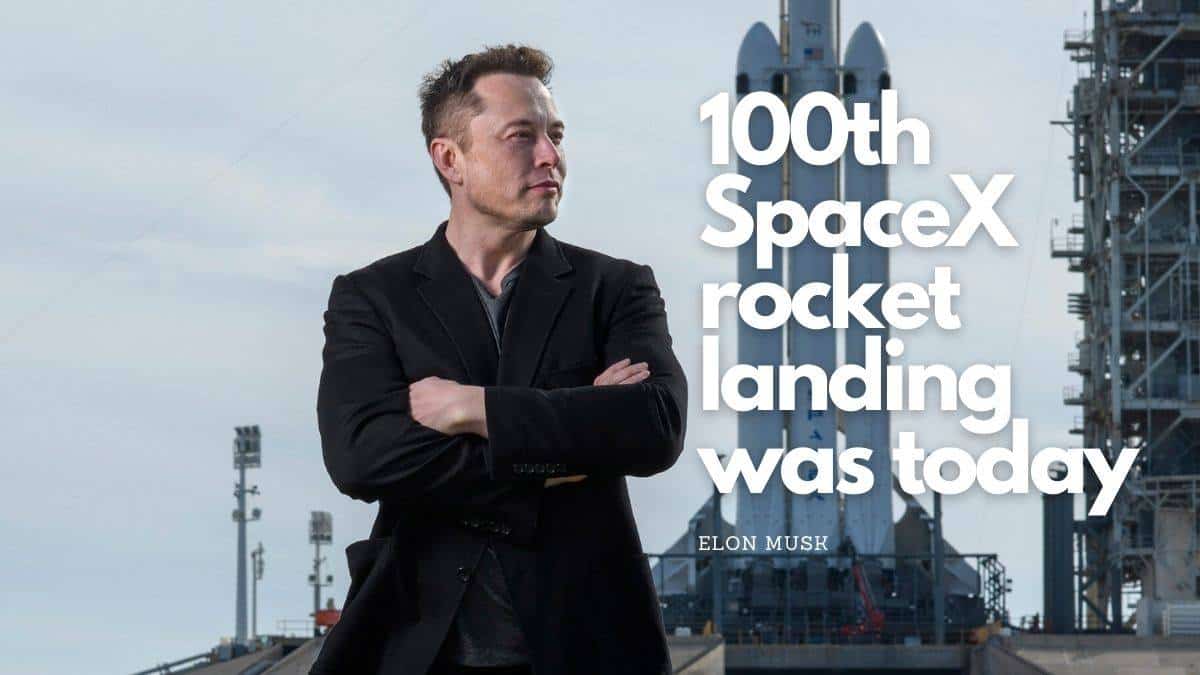 100th SpaceX rocket landing was today