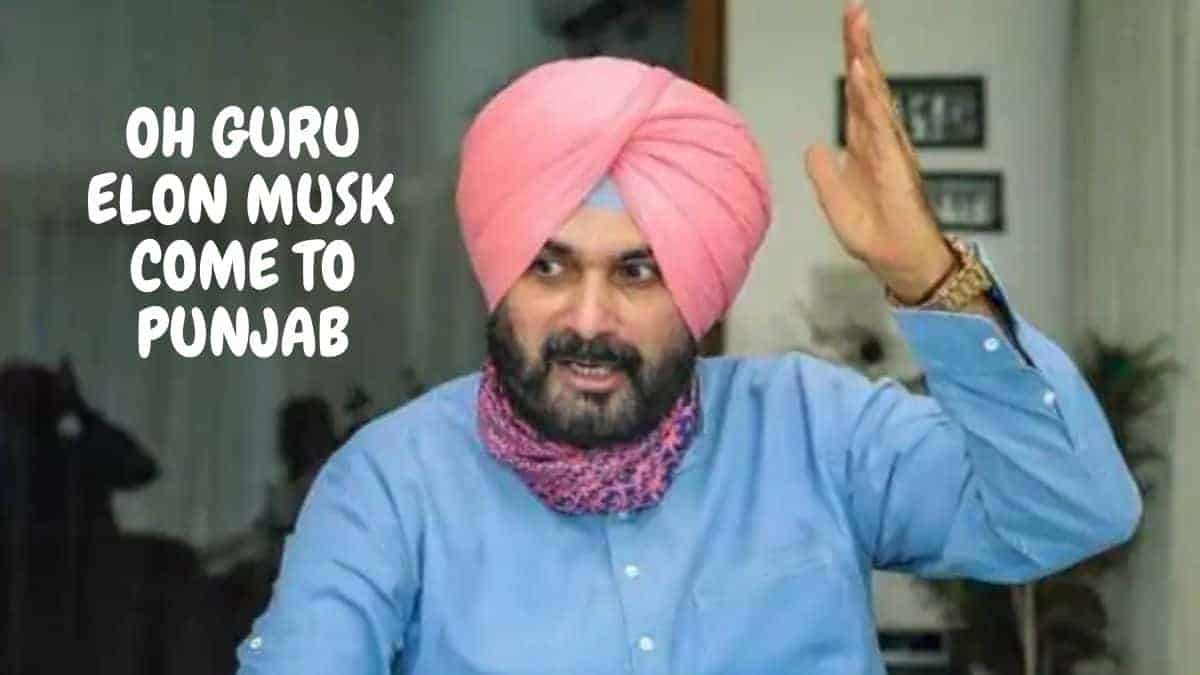 Navjot Singh Sidhu now invites Elon Musk to his state of Punjab to setup Tesla