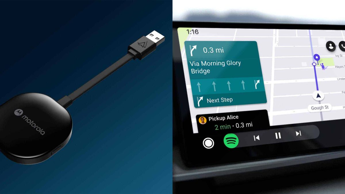 World’s first wireless car adapter : Motorola MA1