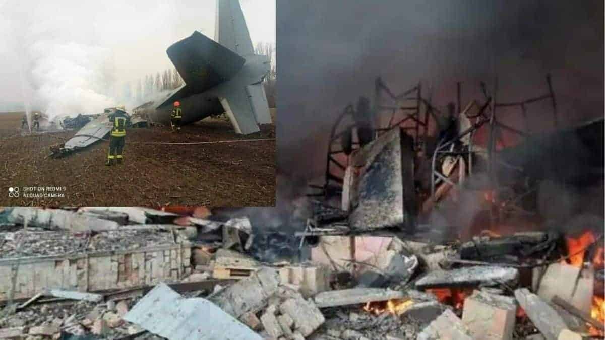 Russia Ukraine Crisis: Ukraine military plane with 14 aboard crashes near Kyiv