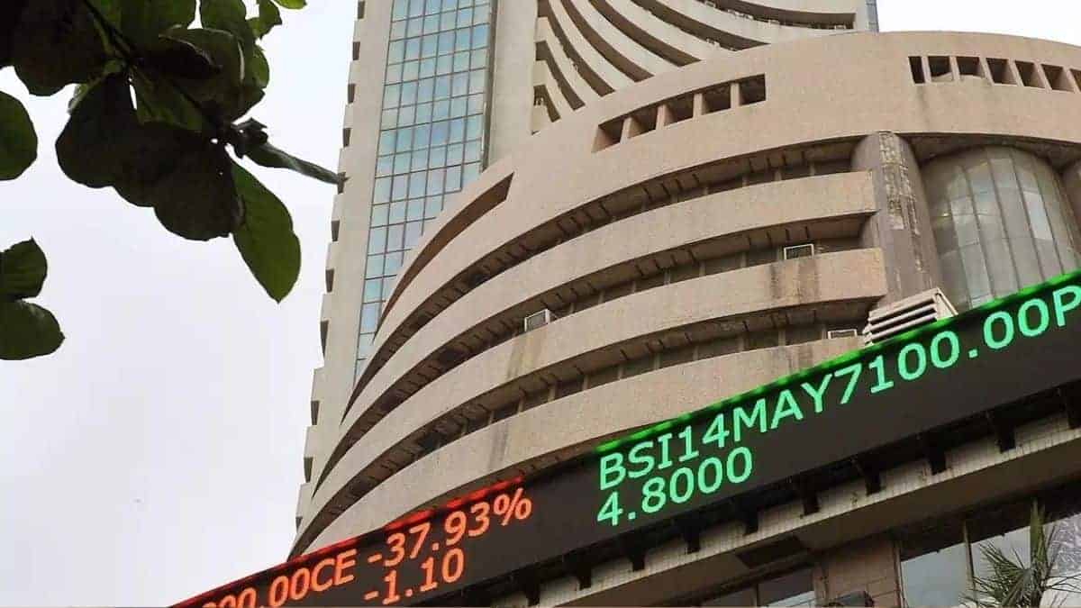 The Sensex is down 105 points