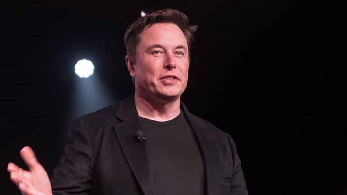 This is the image of Elon Musk, an American business magnet and a founder of Tesla