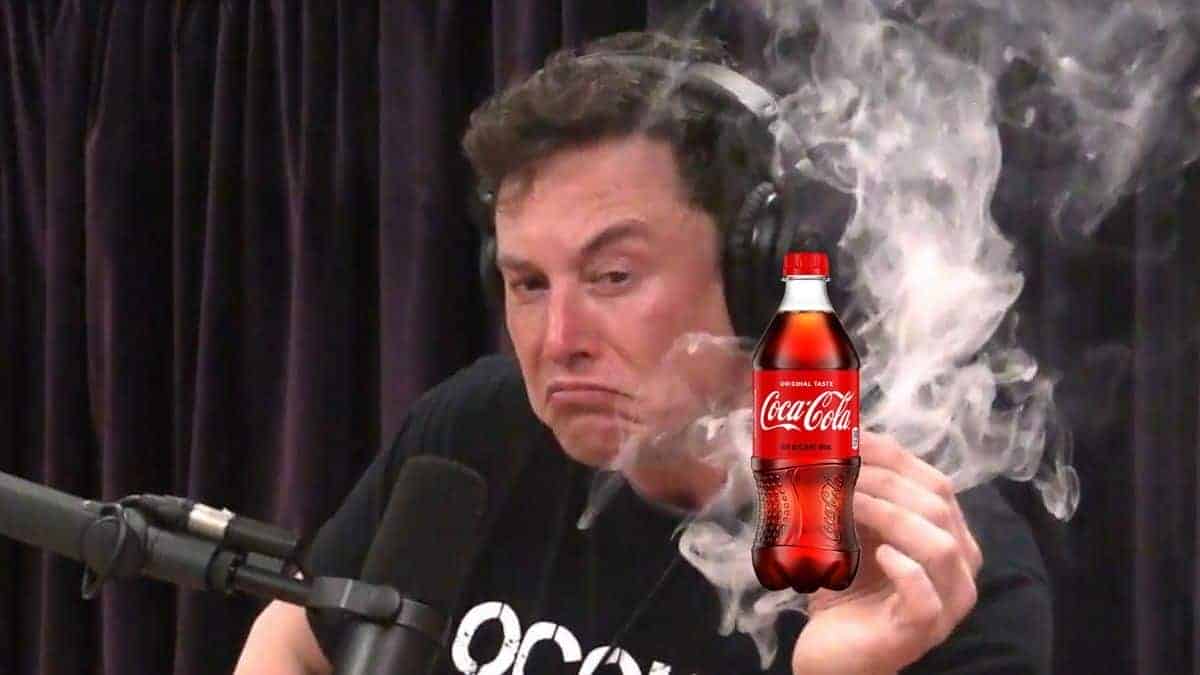 Elon Musk makes fun of How coca Cola used to add Cocaine and old folks use to walk 20 miles
