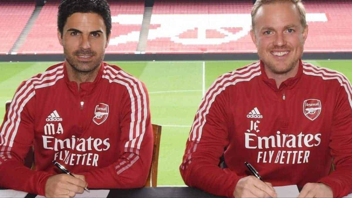 Mikel Arteta & Jonas Eidevall together signed an Arsenal deal with the North London club