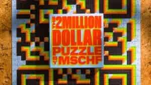 A 500-piece QR code puzzle offers an opportunity to earn $2 million