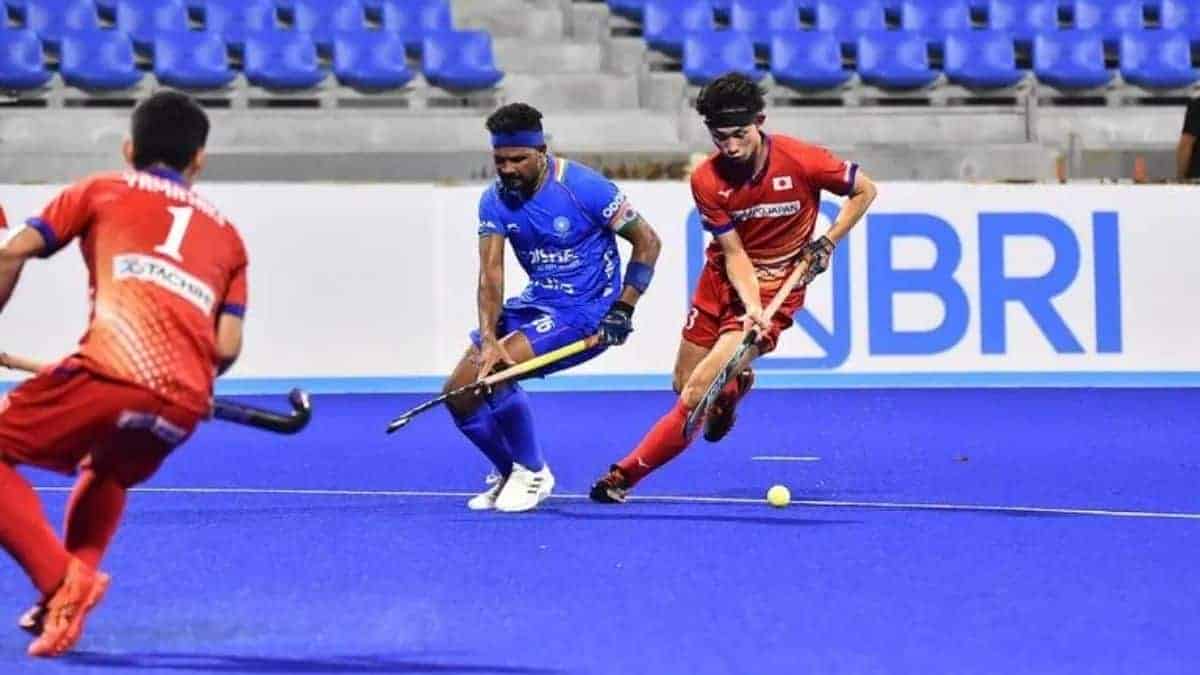 India slides away victorious in a close contest against Japan