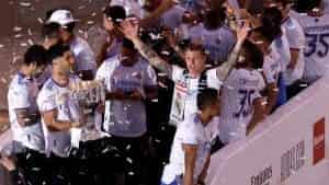 Thousands of fans fill the streets as Real Madrid celebrates their La Liga title with a bus procession