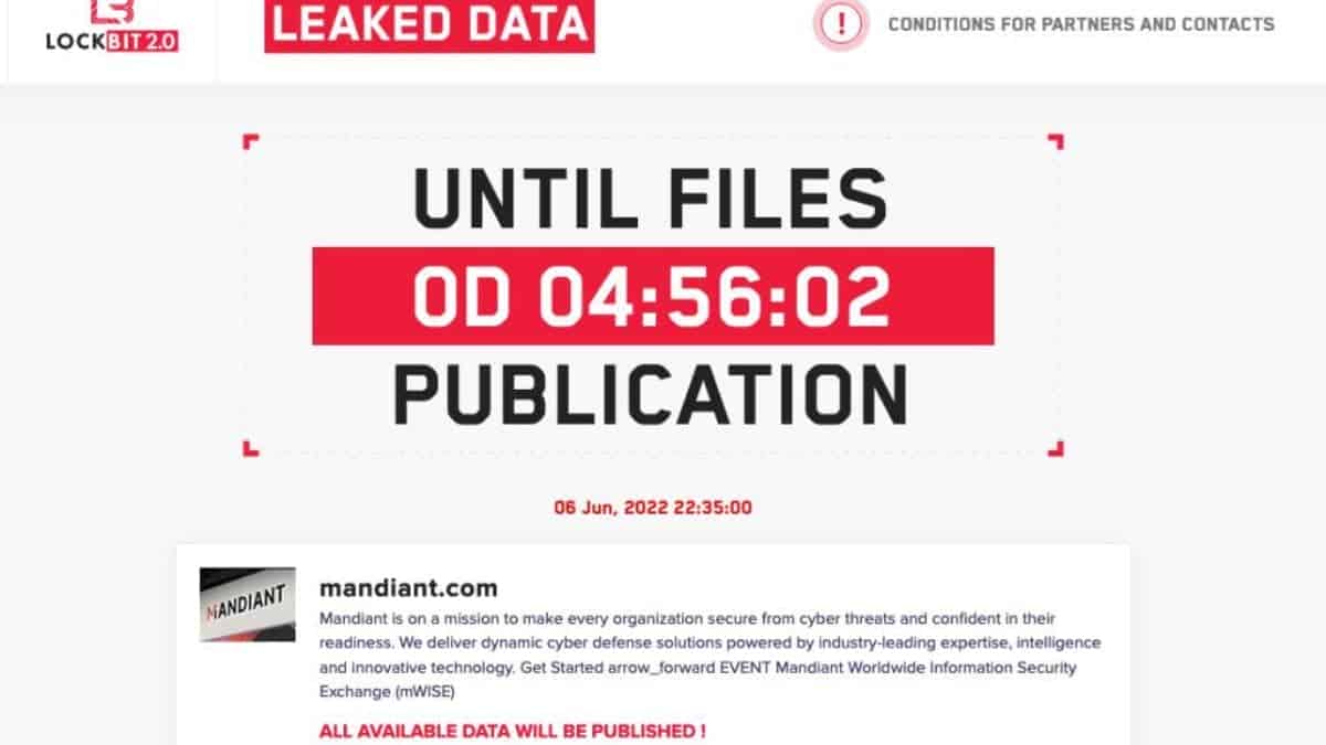 Mandiant disagrees with LockBit 2.0 gang claims over Mandiant as the Latest victim