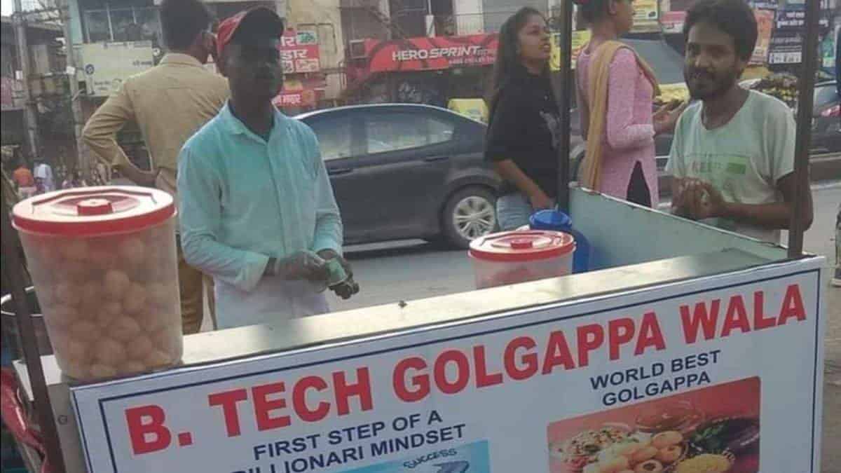 After the success of MBA chai wala we now have 'B.TECH GOLGAPPA WALA'
