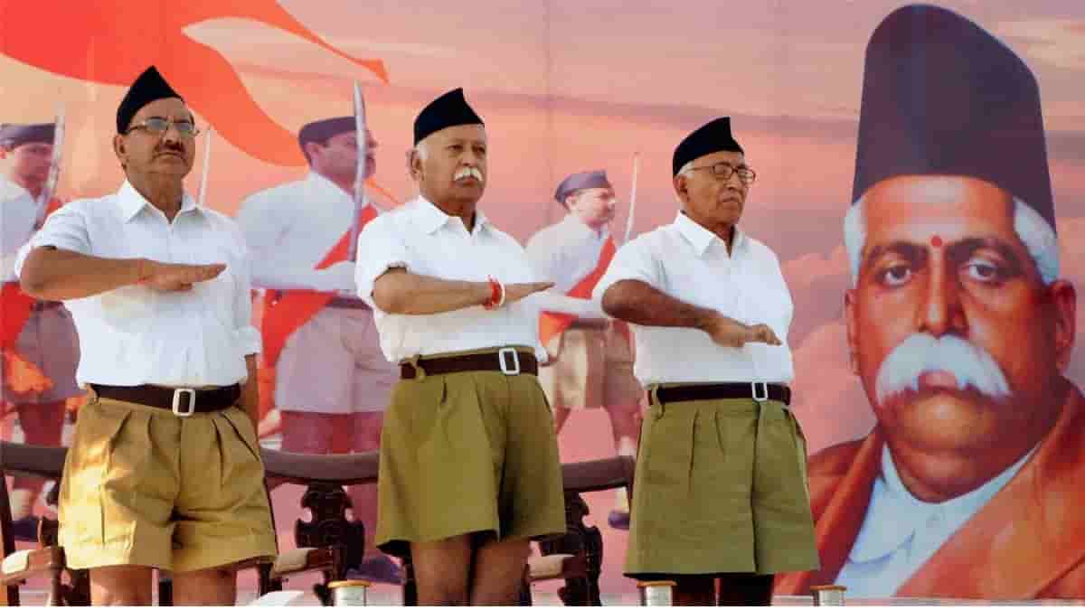 RSS changes profile pictures of its social media accounts to national flag from its traditional saffron flag