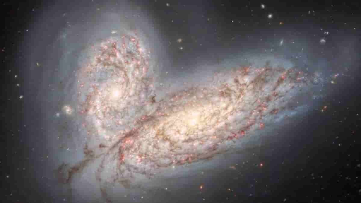 Galactic Merger captured by Gemini North telescope, scientists say it's a preview of what's to come for the Milky Way Galaxy