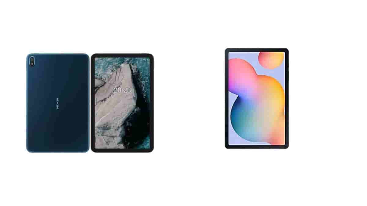 Nokia T20 tablet vs Samsung S6 Lite