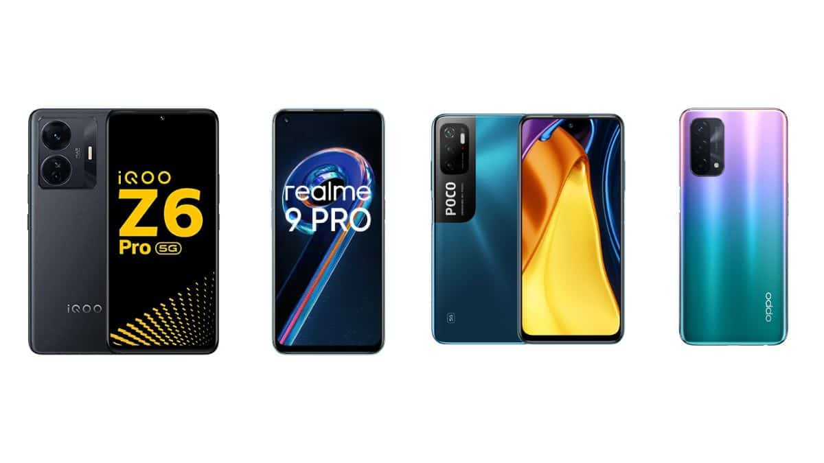 Oppo A74 5G , Realme 9 Pro 5, Poco M3 Pro 5G , Iqoo Z6 5G