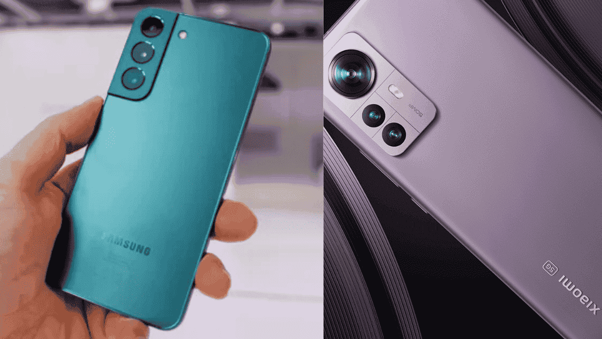 Samsung Galaxy S22 Ultra and Xiaomi 12 pro