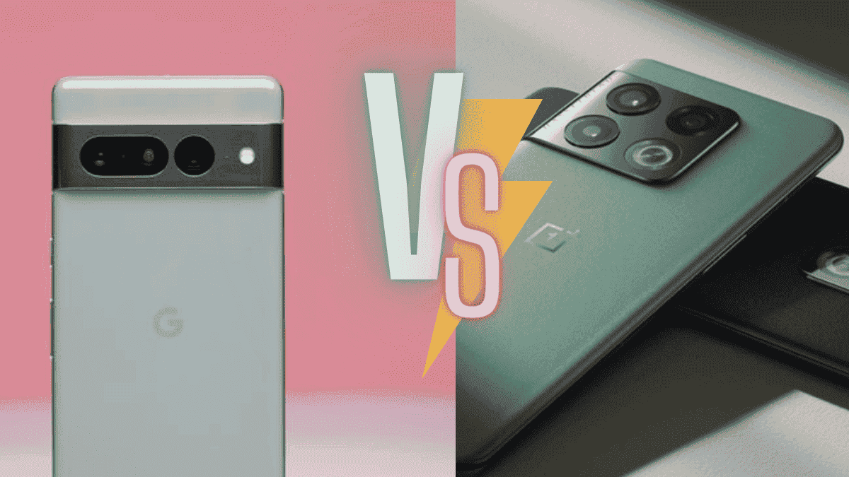 OnePlus 10T and Google Pixel phone