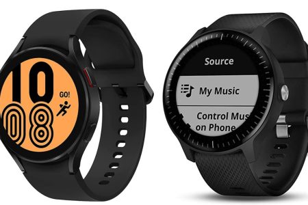 Samsung Galaxy Watch 4 vs vivoactive 3 Music : compare specs and more ; out