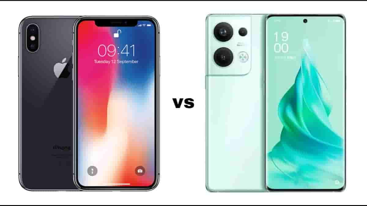 Apple iPhone X vs Oppo Reno 9 Pro