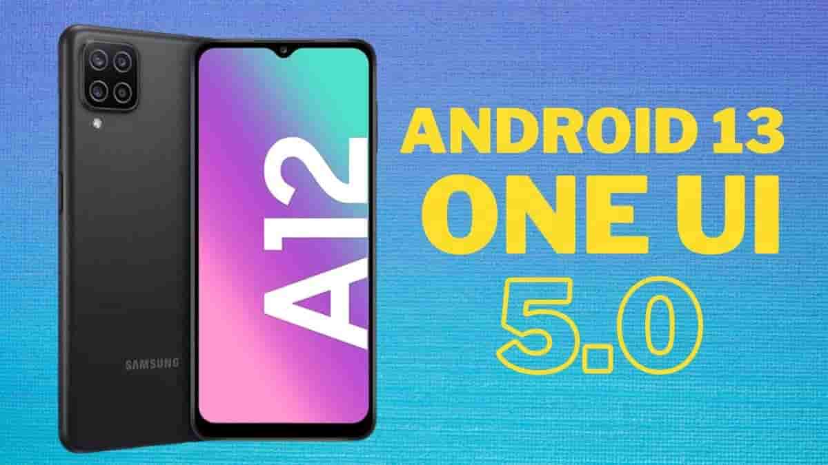 Samsung Galaxy A12 One UI 5.0
