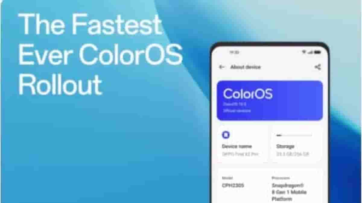ColorOS 13 fastest