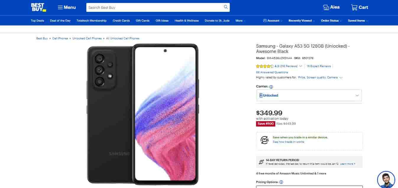 SAMSUNG Galaxy A53 5G