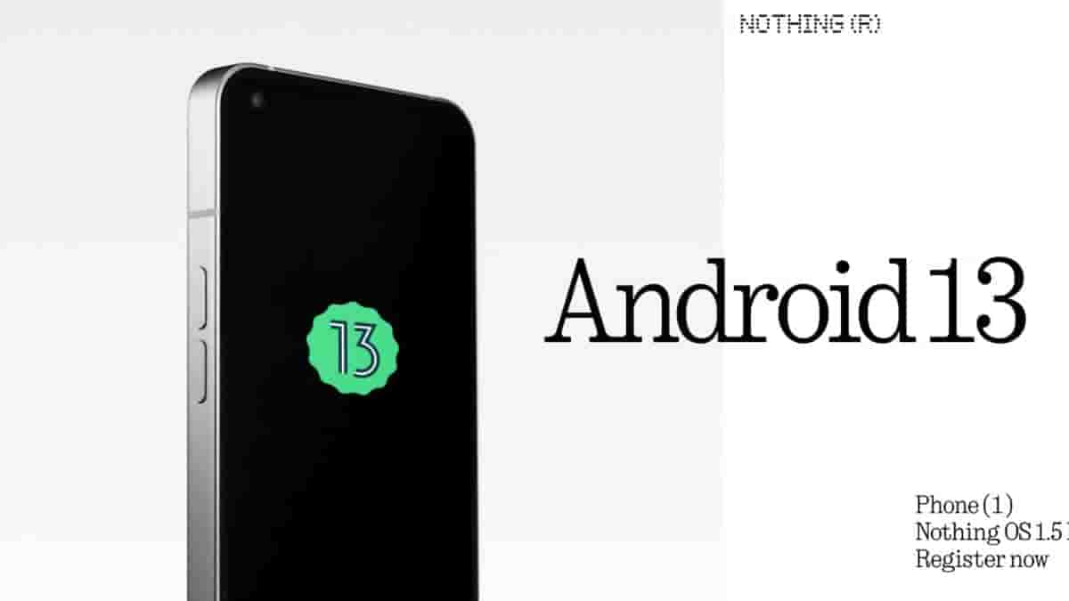 Nothing Phone (1) Android 13 Open Beta