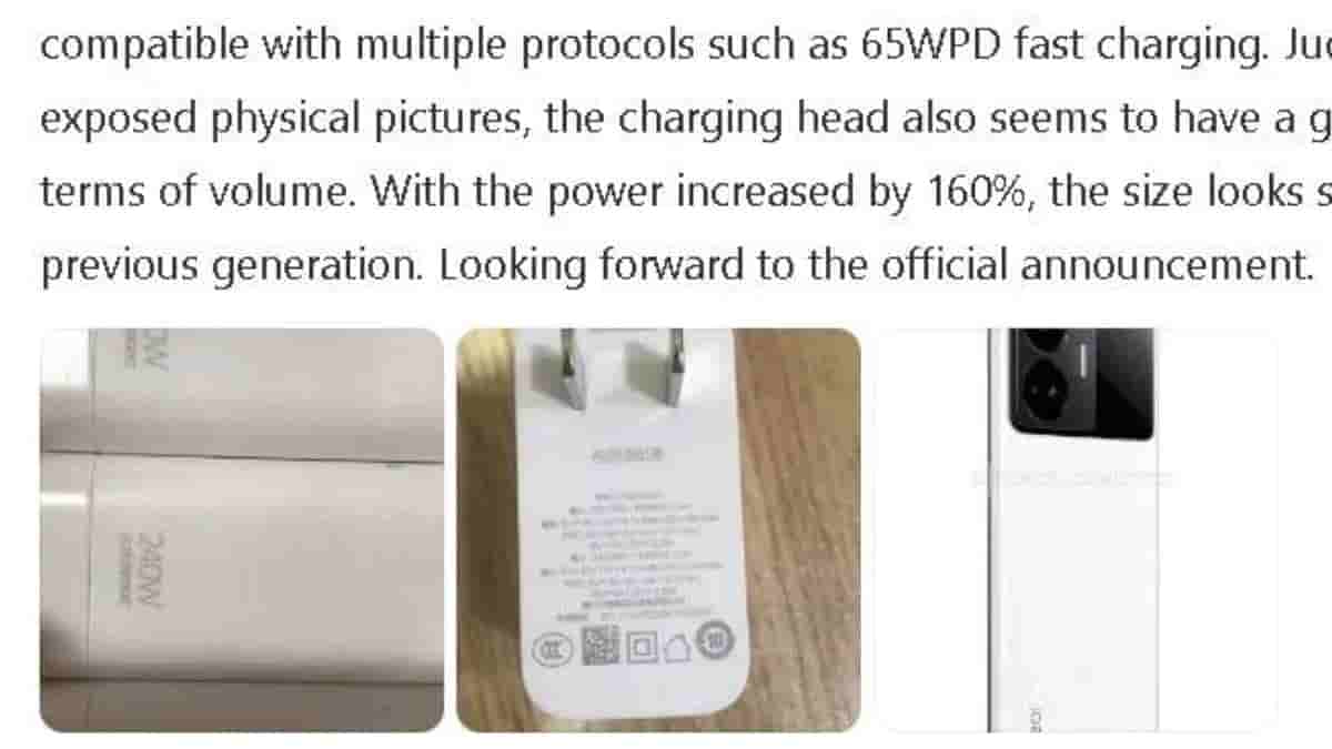 Realme's Fastest Charger