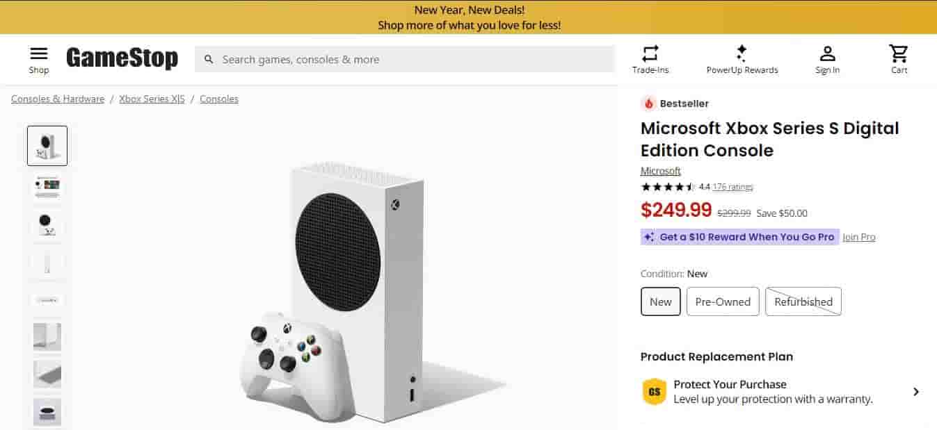 Microsoft Xbox Series S Digital Edition Console