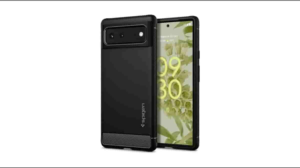 Spigen Rugged Armor Designed for Google Pixel 6 Case (2021) - Matte Black