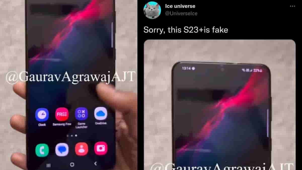 Samsung Galaxy S23+ fake images