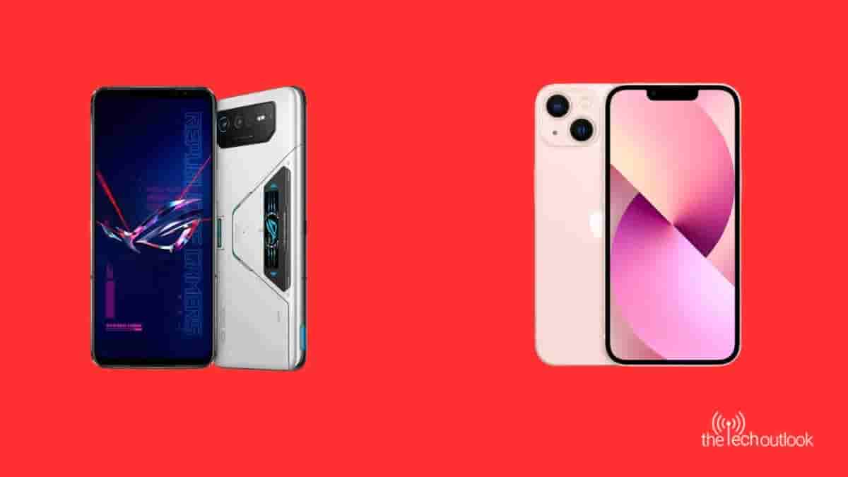 Asus ROG Phone 6 and iPhone 13