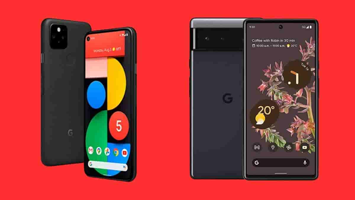 Google Pixel 5 v/s Google Pixel 6