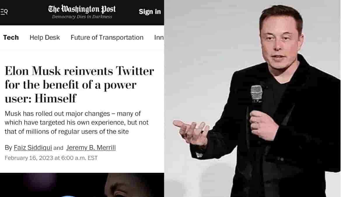 Elon Musk takes a dig at The Washington Post
