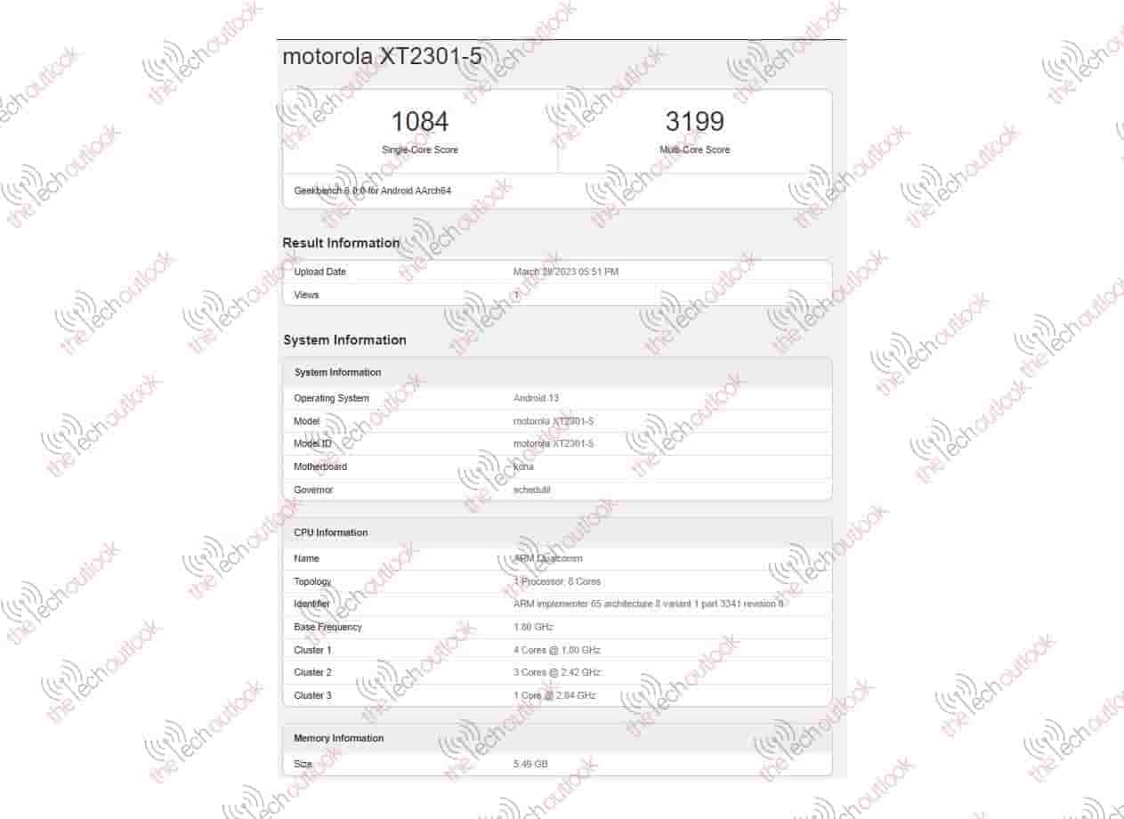 Motorola Edge Plus 2023 Appears on Geekbench