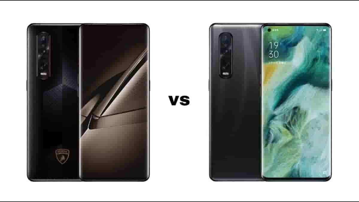 OPPO Find X2 Pro Lamborghini Edition vs OPPO Find X2 Pro