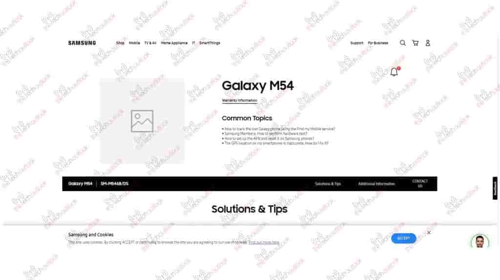 (Correction)Samsung Galaxy M54 support page now live in India, launch ...