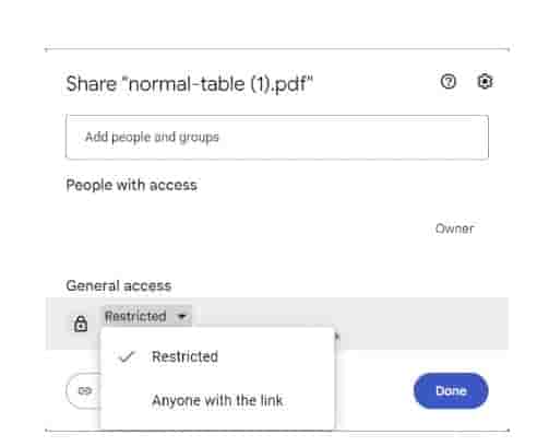 customize the drive link settings