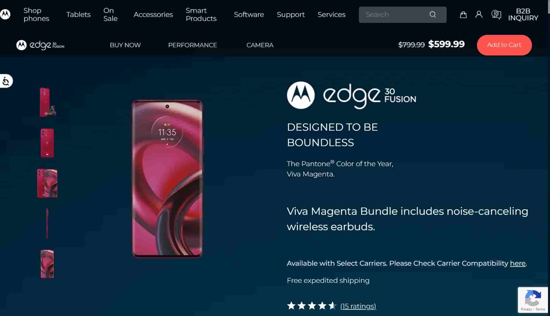 Motorola Edge 30 Fusion Viva Magenta