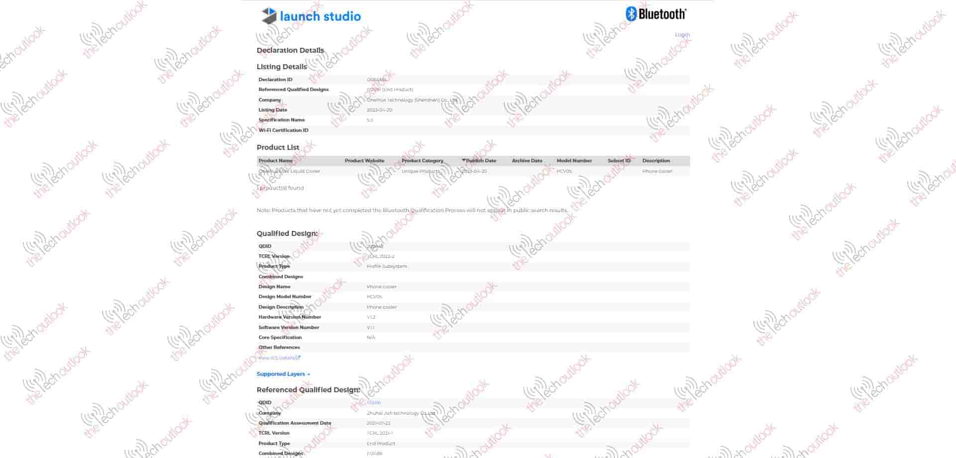 OnePlus 45W Liquid Cooler Gets listed on Bluetooth SIG