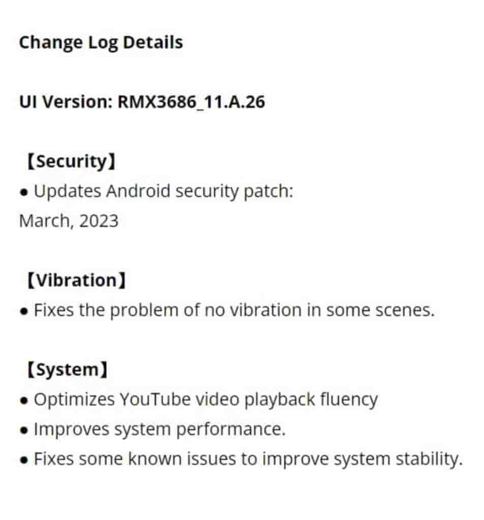 Realme UI RMX3686_11.A.26