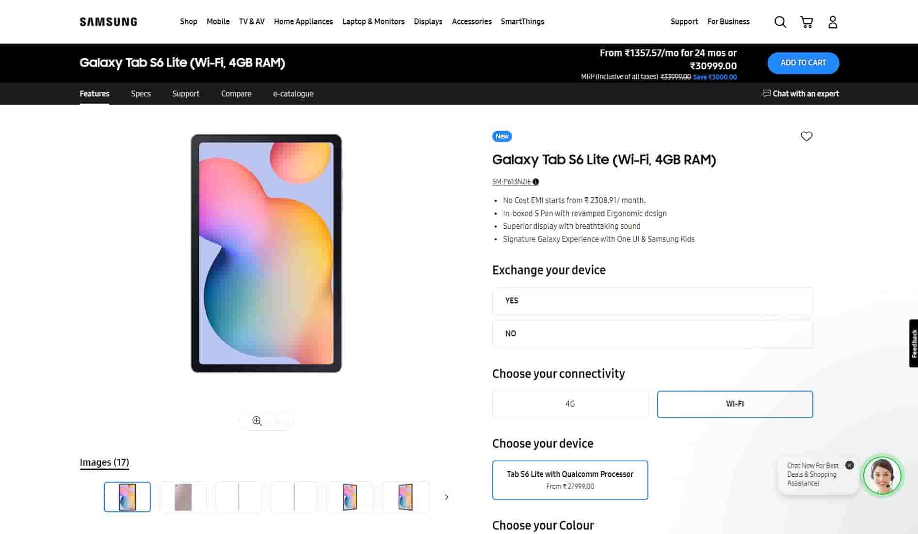 Samsung Galaxy Tab S6 Lite