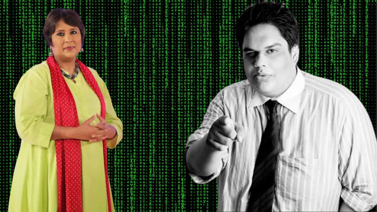 Barkha Dutt and Tanmay