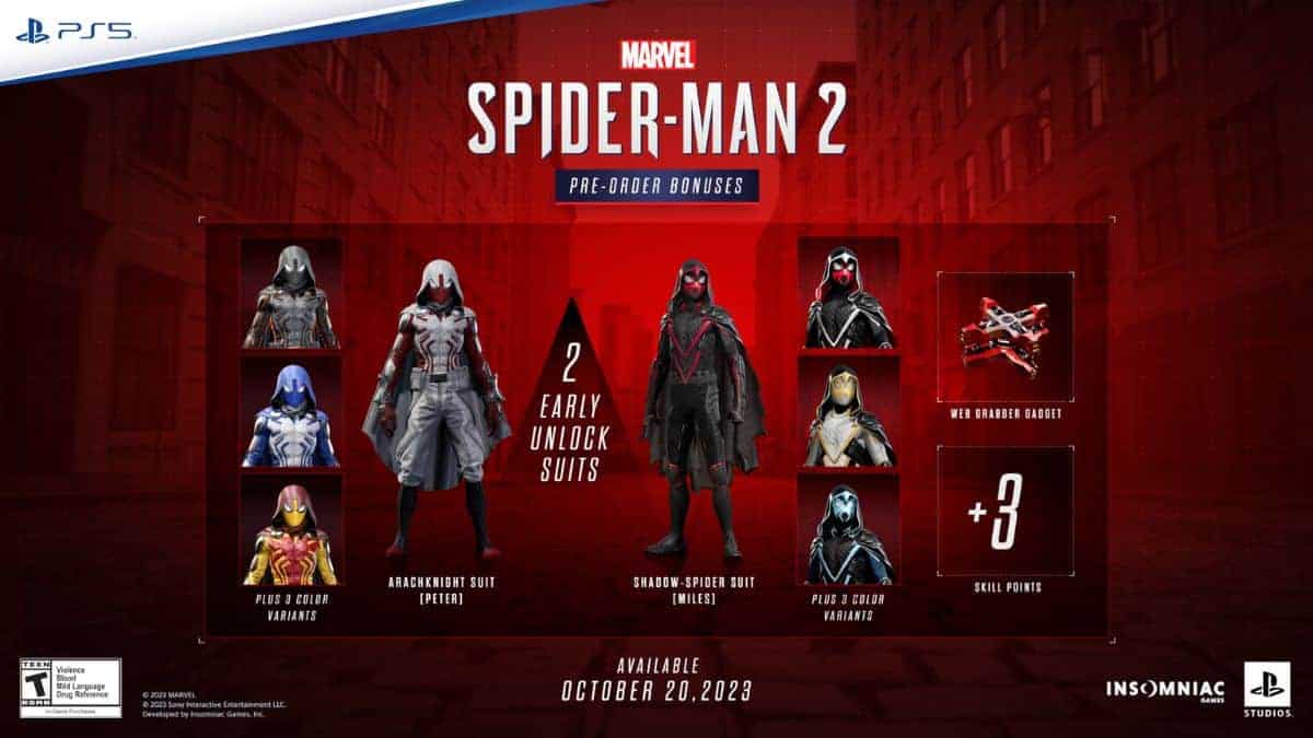 Marvel's Spider Man 2 Bonus