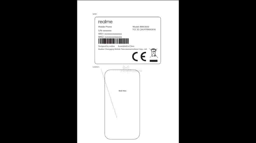 Realme C51 Back Design