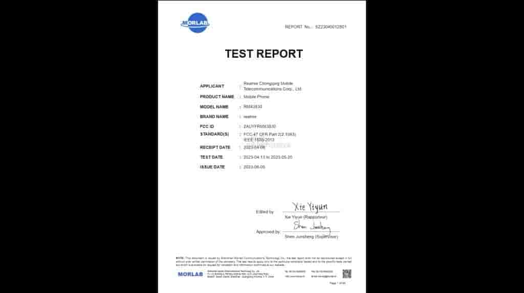 Realme C51 Spotted on FCC