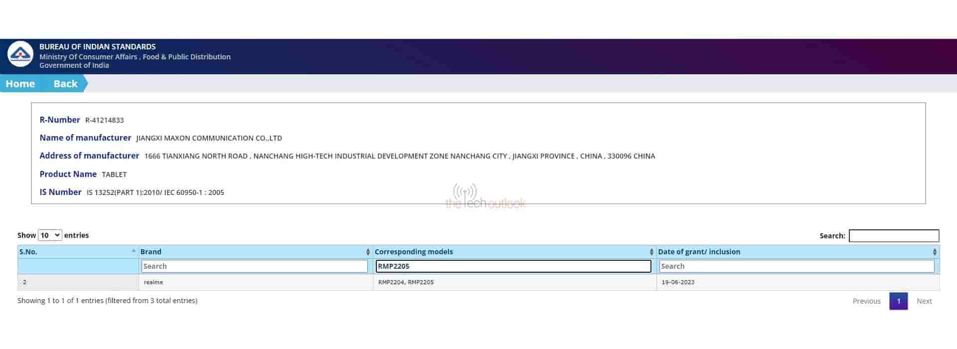 Realme Pad 2 Spotted on BIS Certification