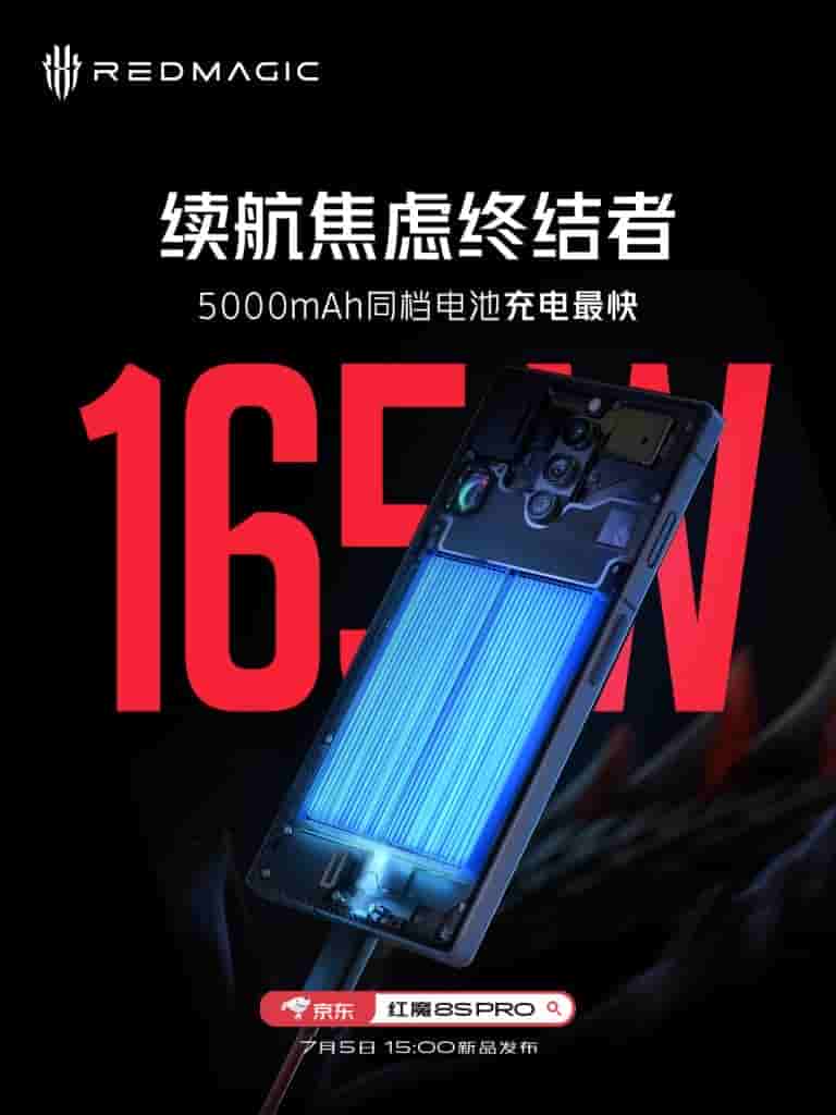 Red Magic 8S Pro 165W Charging